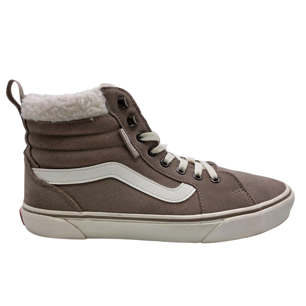 Vans Sk8-Hi MTE Vansguard Women Size 10 Taupe Excellent Suede‎ Sherpa Sneakers